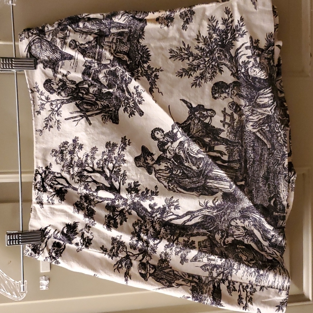 Cycle Boston Toile Wrap Mini Skirt Cream - Picture 1 of 7